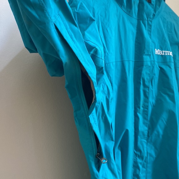MARMOT PreCip teal small rain jacket - Picture 2 of 6